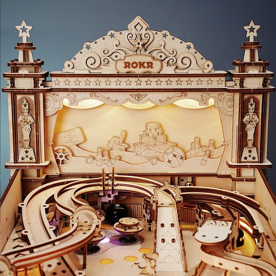 Interesting 3D Pinball Machine Wooden Puzzle