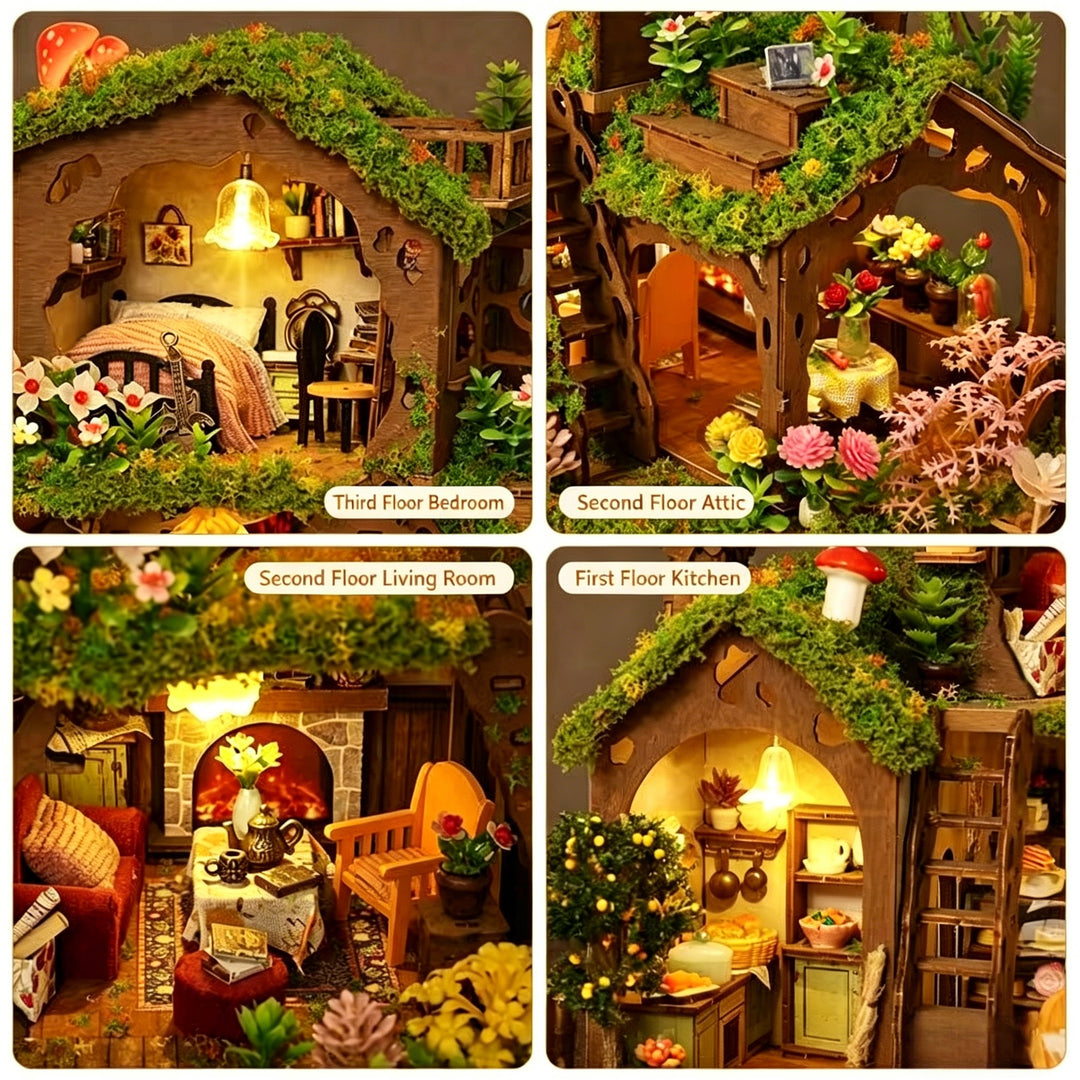 Wewowood Time Treehouse DIY Miniature House Kit