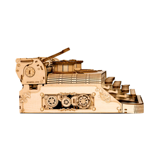 Vintage Mechanical Typewriter 3D Wooden Puzzle