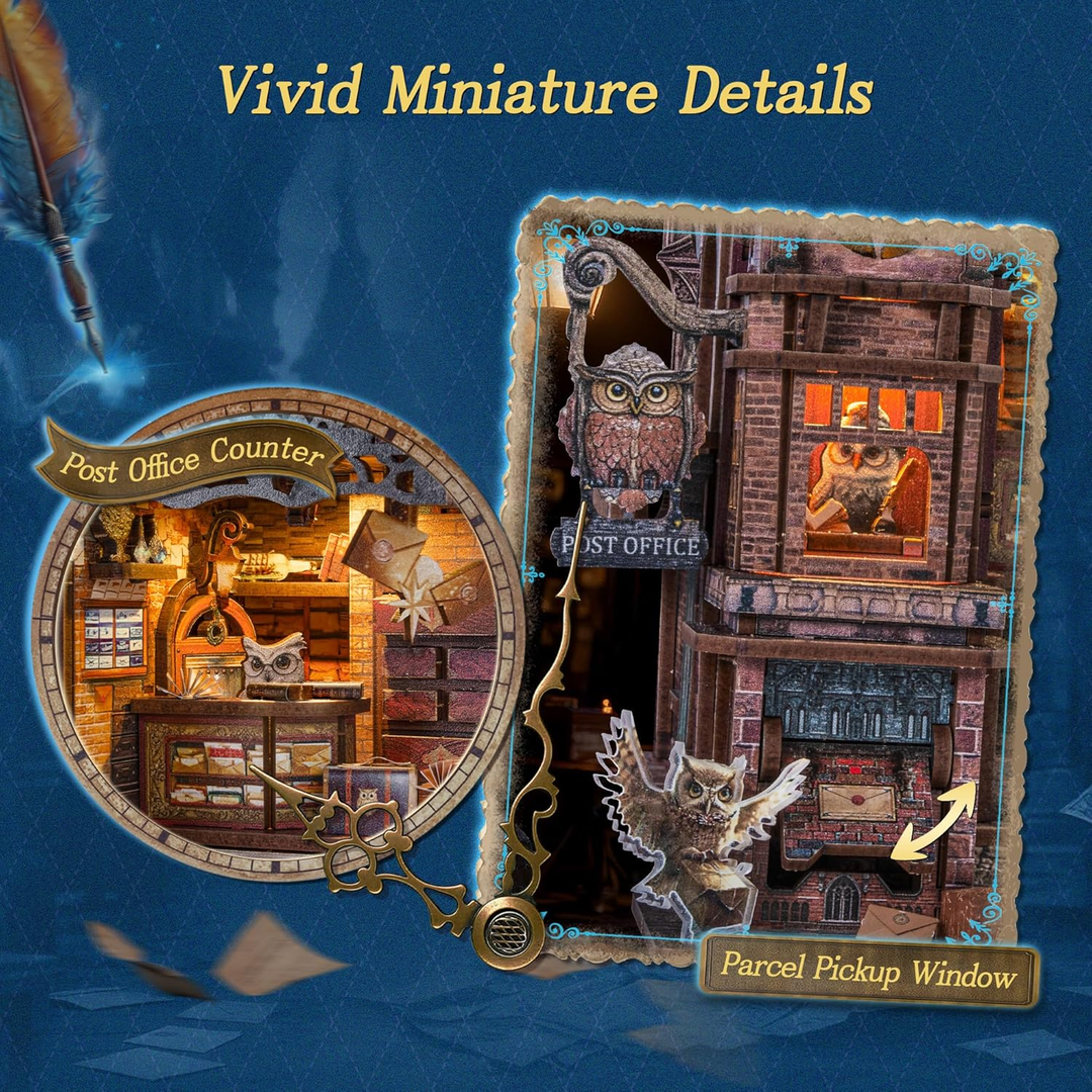 Owl Post Office DIY Miniature House Kit