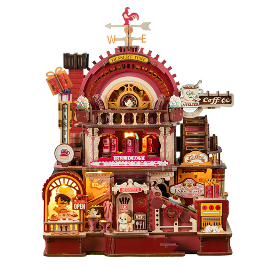 Dessert Time Workshop Mechanical Rotating 3D Wooden Puzzle