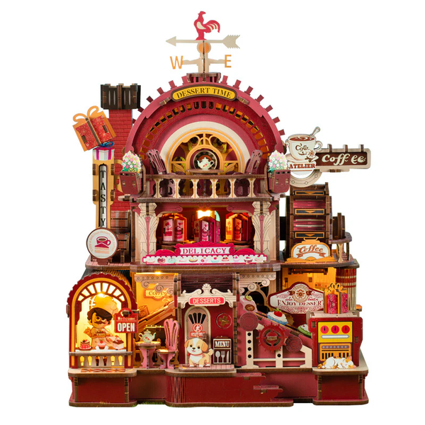 Dessert Time Workshop 3D Wooden Puzzle Mechanical Rotating Mini