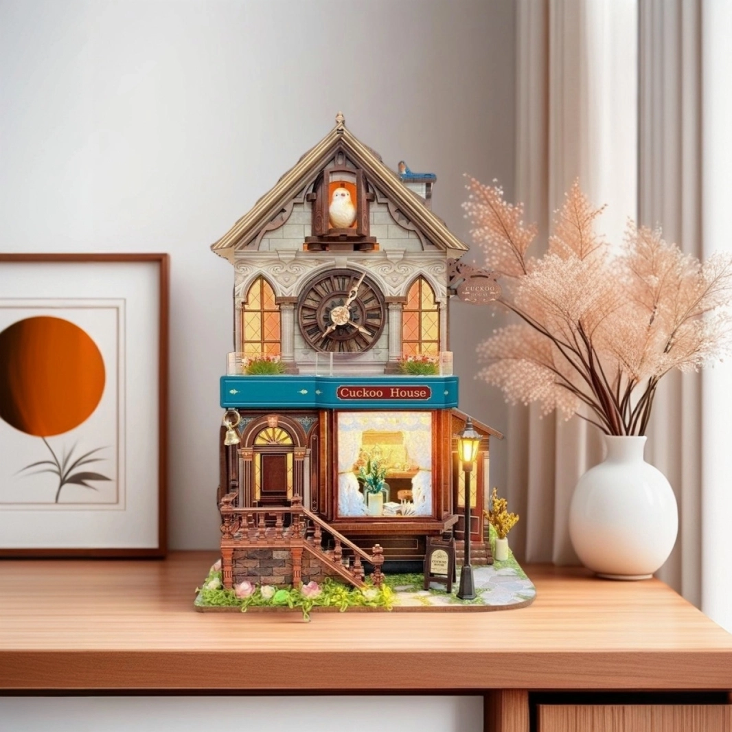 Cuckoo House DIY 3D Wooden Puzzle
