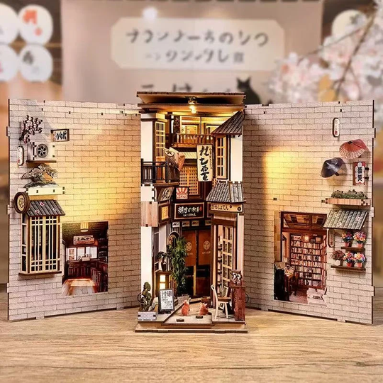 The  Alley Waiting for the Cat DIY Book Nook Kit