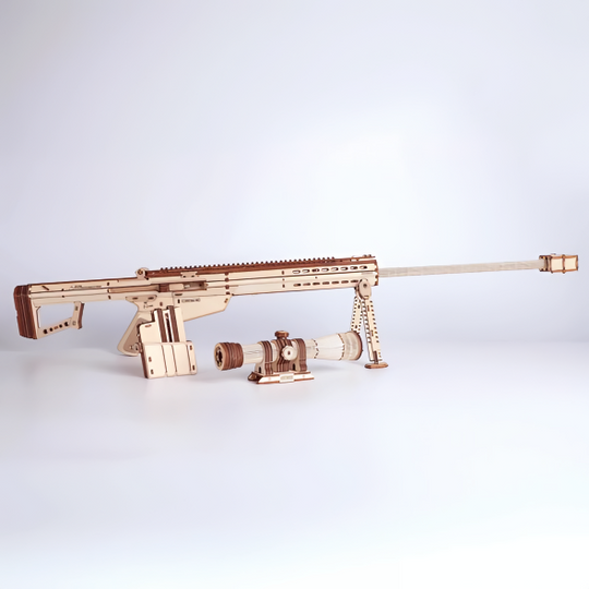 Barrett Sniper Rifle 3D DIY Wood Crafts