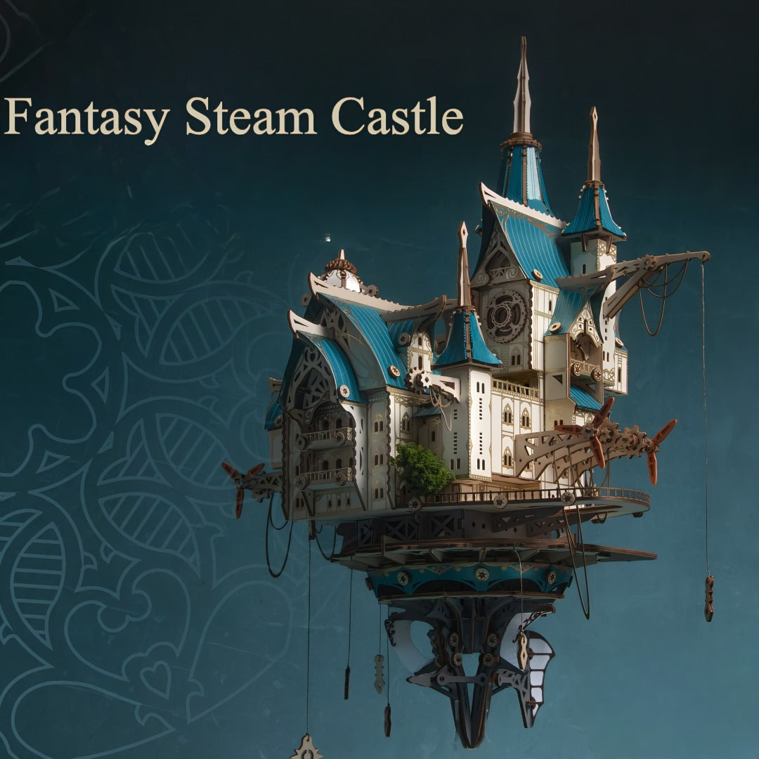 Fantasy Steam Castle 3D Wooden Puzzle – wewowood