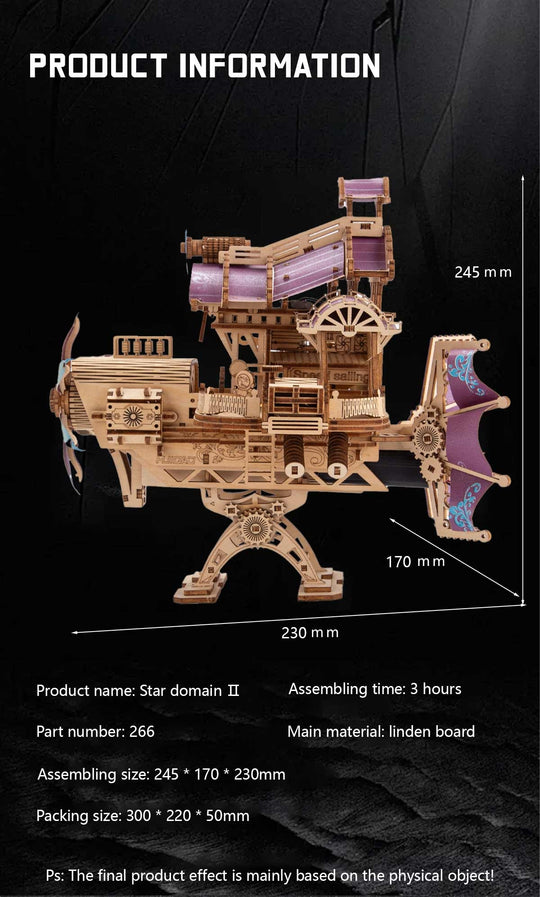 Star Speed Ship 3D Wooden Puzzle