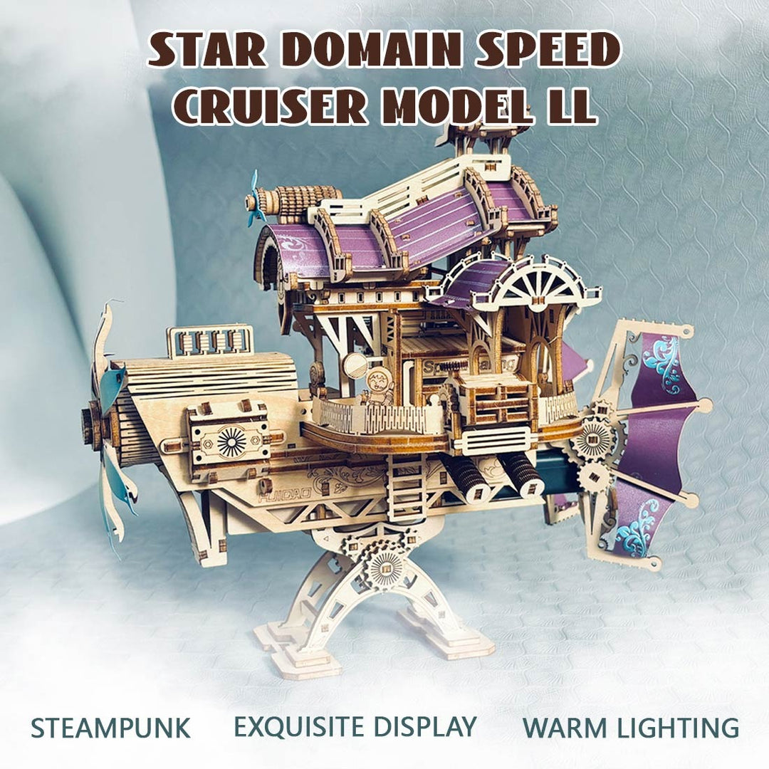 Star Speed Ship 3D Wooden Puzzle