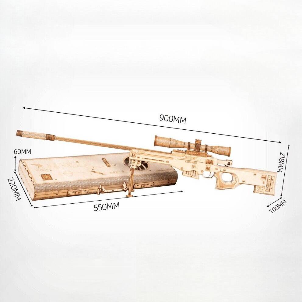 AWM Sniper Rifle 3D Wooden Puzzle